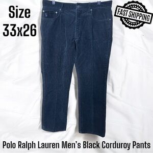 Polo Ralph Lauren Brown Corduroy Pants Mens 33x26 Length Altered FREE SHIPPING!
